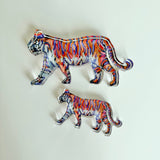 Tiger Purple & Orange Standing Acrylic WHOLESALE