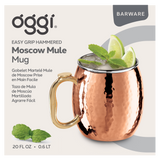 Moscow Mule Mug - Hammered Stainless Steel (530 ml, 18 oz)