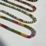 Joan Multi Color Beaded Stone Necklace || Choose Color