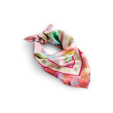 Pink Floral Bandana Scarf - 26x26in