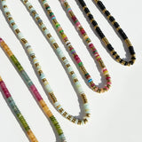 Joan Multi Color Beaded Stone Necklace || Choose Color