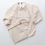 The Grayson Long Sleeve Bib - Brush Stripes