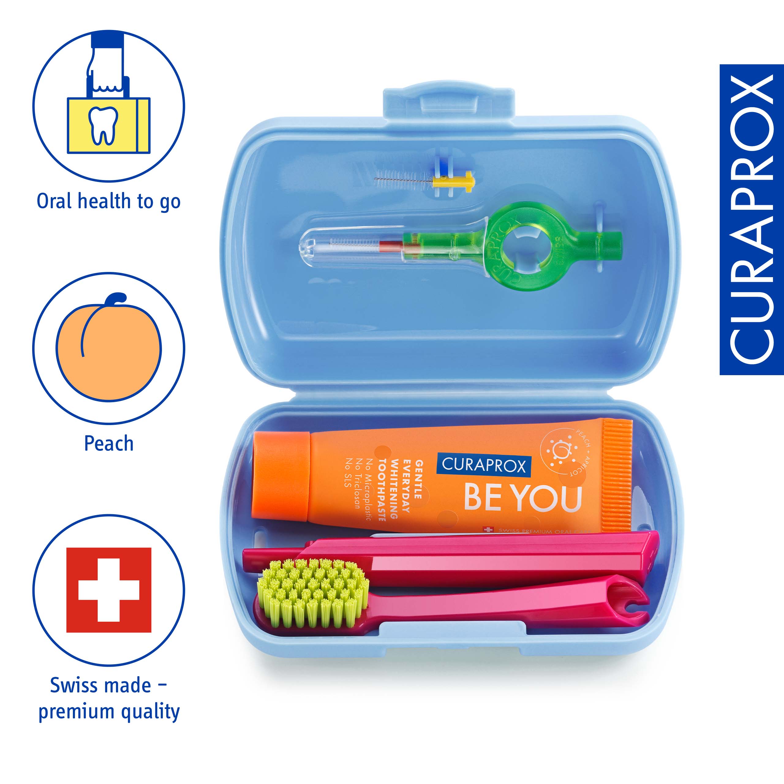 Curaprox Travel Set, blue