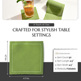 Cocktail Napkins | Olive Disposable Cotton
