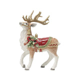 Fitz & Floyd Holiday Hme Deer Figurine 12.5In Gift Box