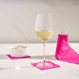 Glass Cocktail Napkin Stand | Roll Holder