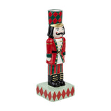 Hand-Painted Nutcracker Candle Holder | Christmas Decor |