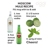Moscow Mule Mug - Hammered Stainless Steel (530 ml, 18 oz)