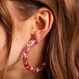 *ON SALE* Confetti Hoop Earrings - Assorted Colors - Each