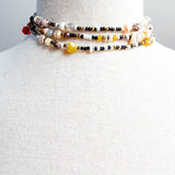 Begonia Necklace Beige