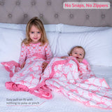 Kids 2-Piece Bamboo Pajama Long Sleeve Set Beautiful Bows