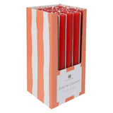 Red Dinner Candles - 25 Units Display | Summer Decor |