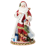 Fitz & Floyd Santas Gift Santa Figurine 12 IN Gift Box