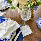 Cocktail Napkins | Golden Salute Disposable Cotton