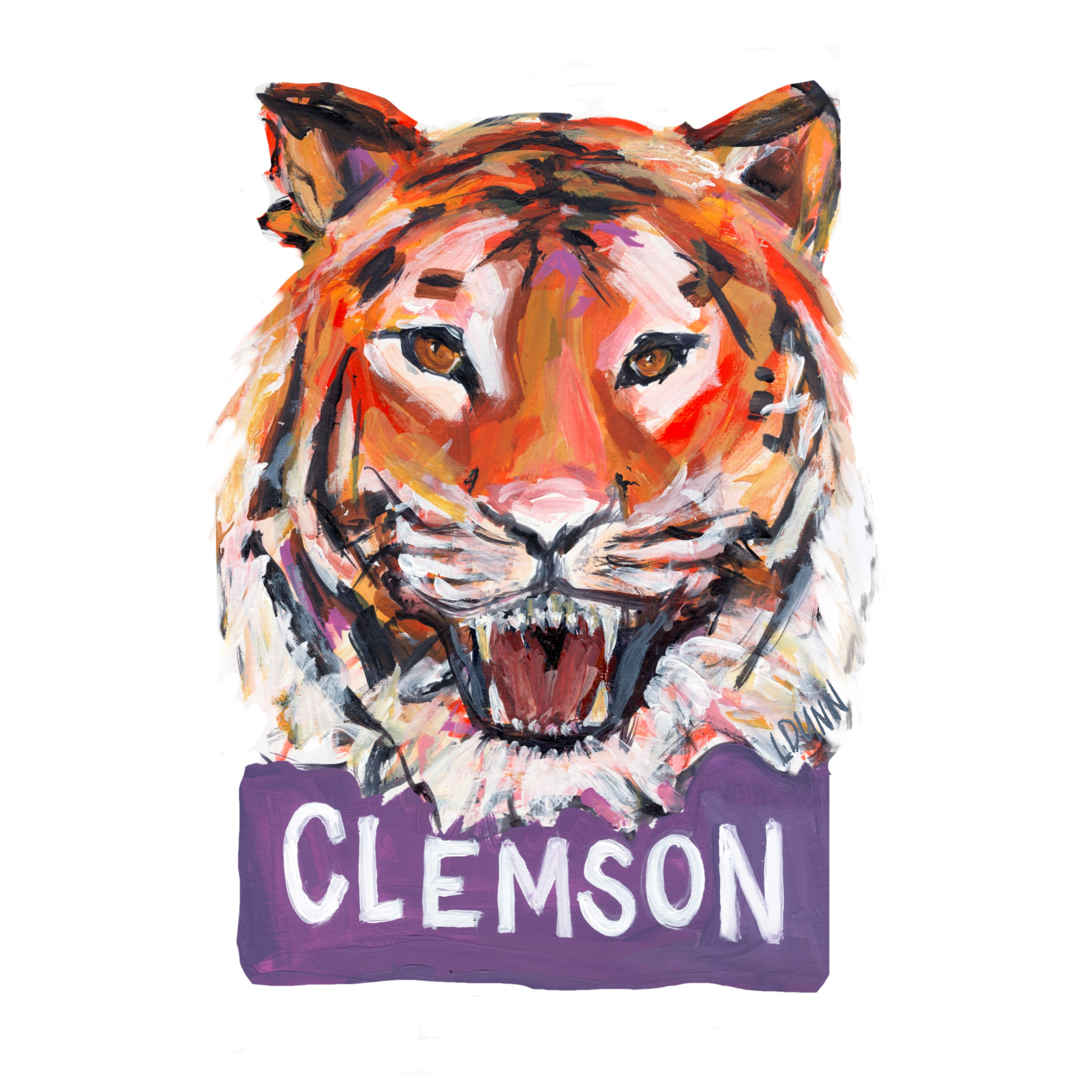 CLEMSON TIGER ACRYLIC 
