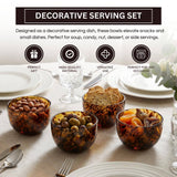 Tortoiseshell Leopard print Glass Bowls Set of 4