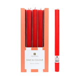 Red Dinner Candles - 25 Units Display | Summer Decor |