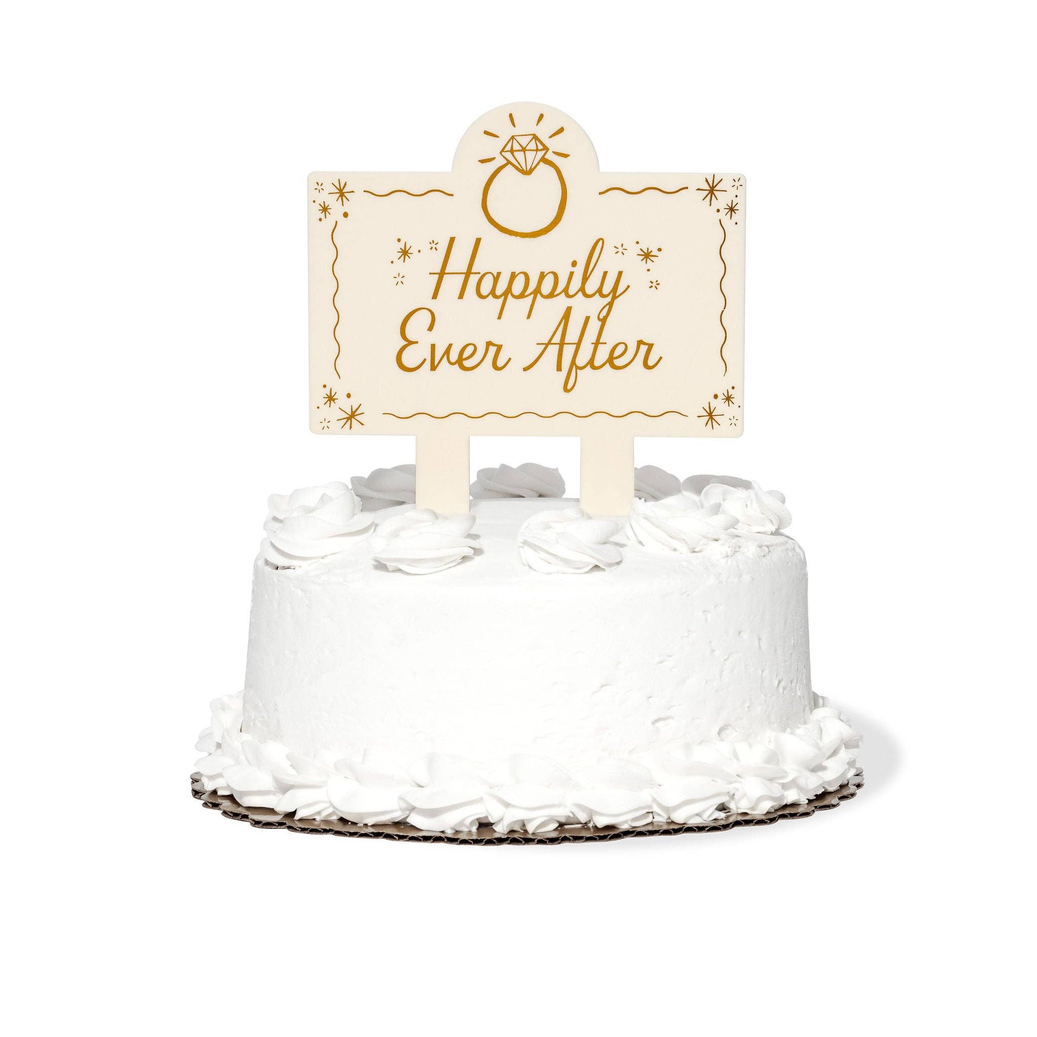 Happily Ever After Acrylic Cake Topper