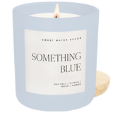 Something Blue 15 oz Soy Candle, Matte Jar -  Wedding