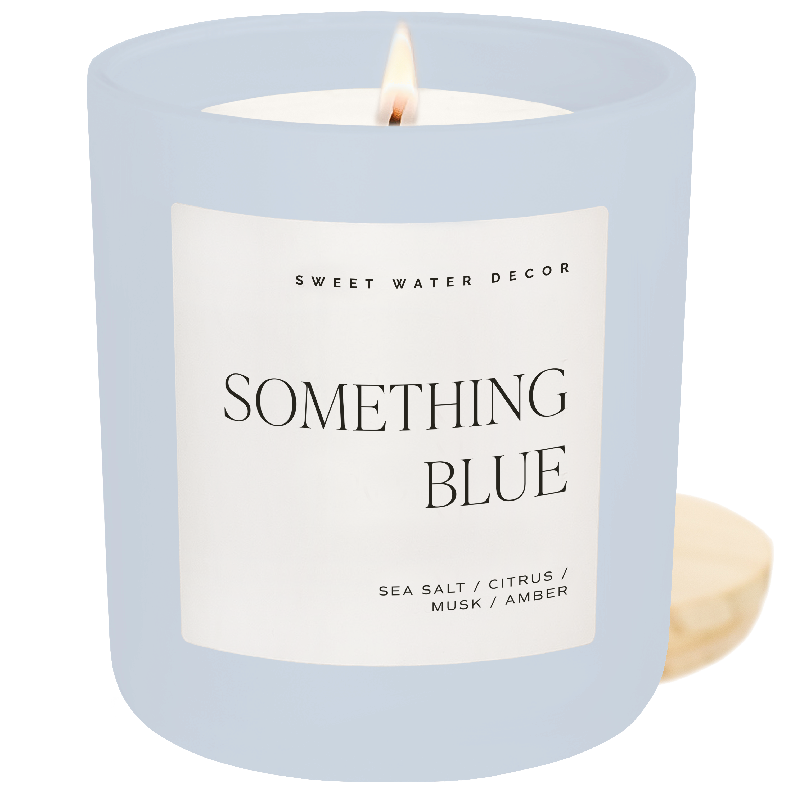 Something Blue 15 oz Soy Candle, Matte Jar -  Wedding
