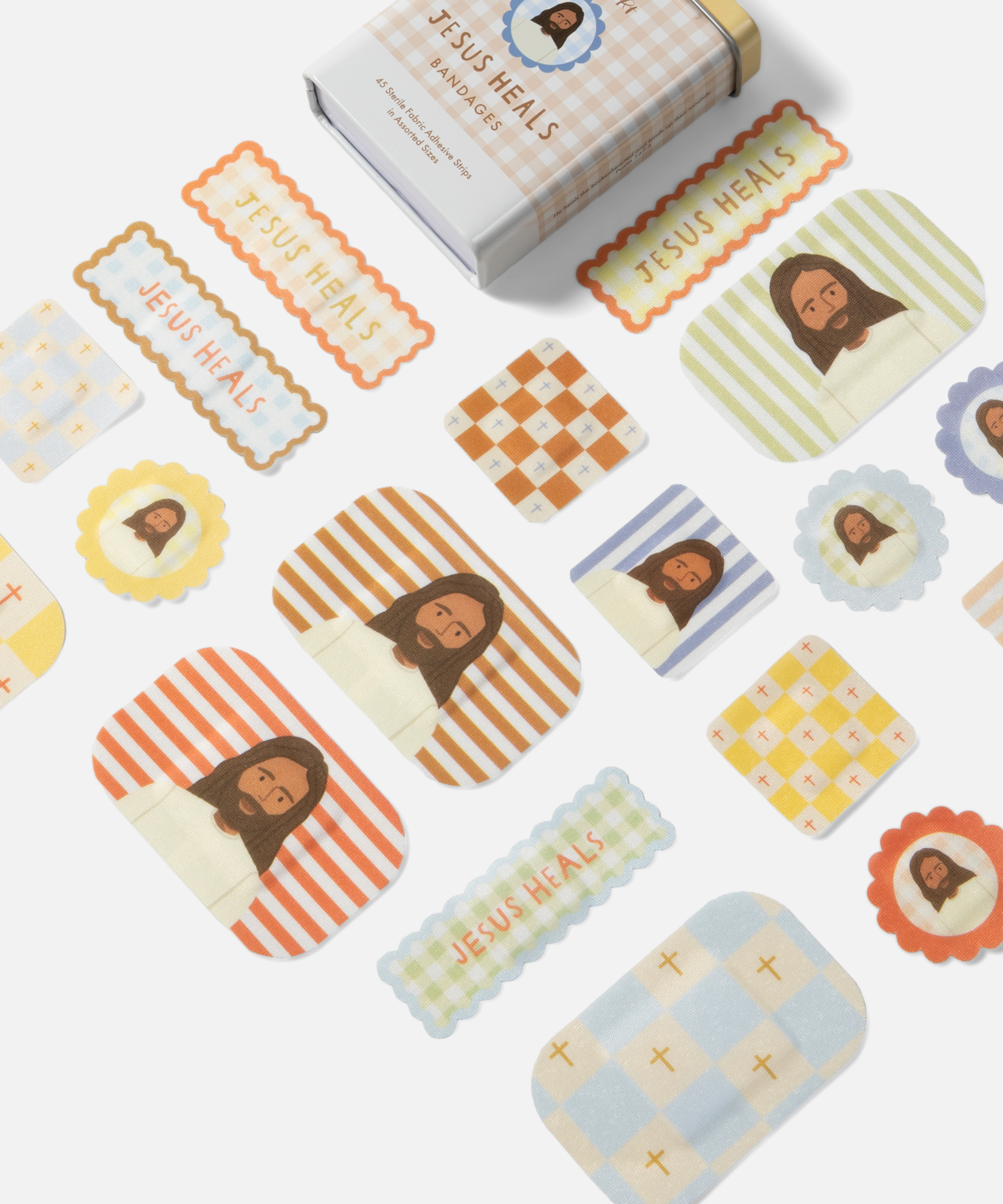 Jesus Heals Bandages® – Assorted Fabric Cottage Collection