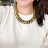 Gold Chunky Statement Necklace