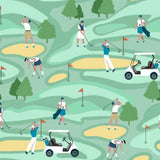 Bamboo Baby Convertible Zipper Pajama Golf Course